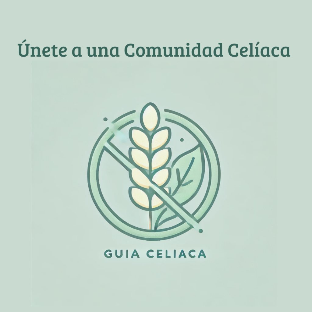 Logo de Guía Celíaca con la invitación a unirse a la comunidad